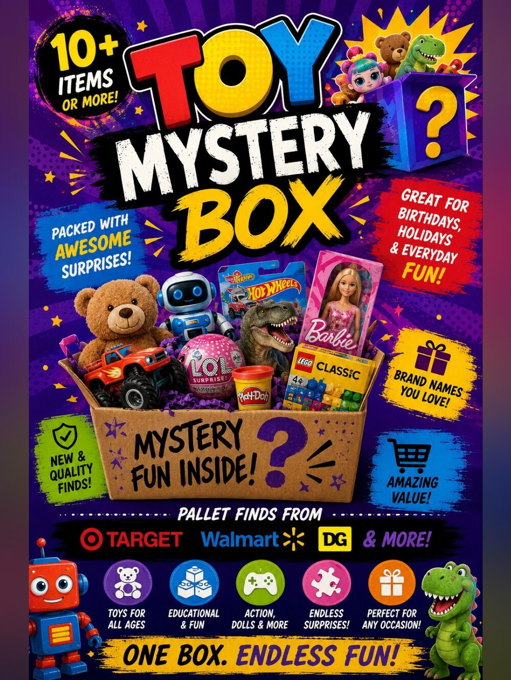 Toy Reseller Mystery Box - Pallet Finds